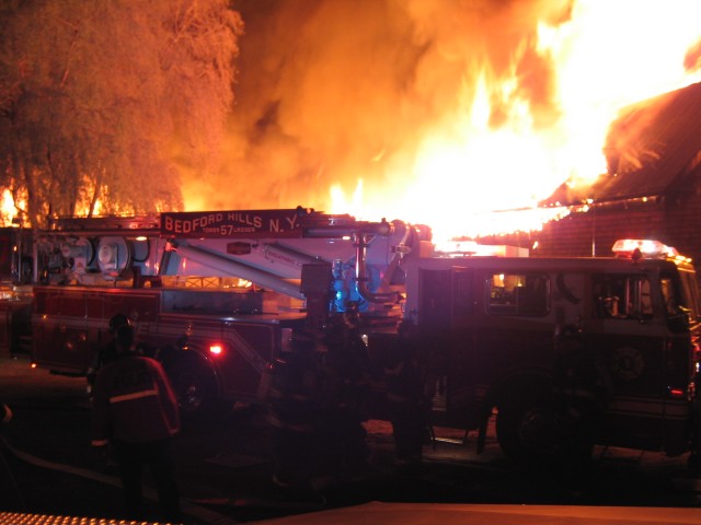 111 Bedford Center rd. Barn Fire